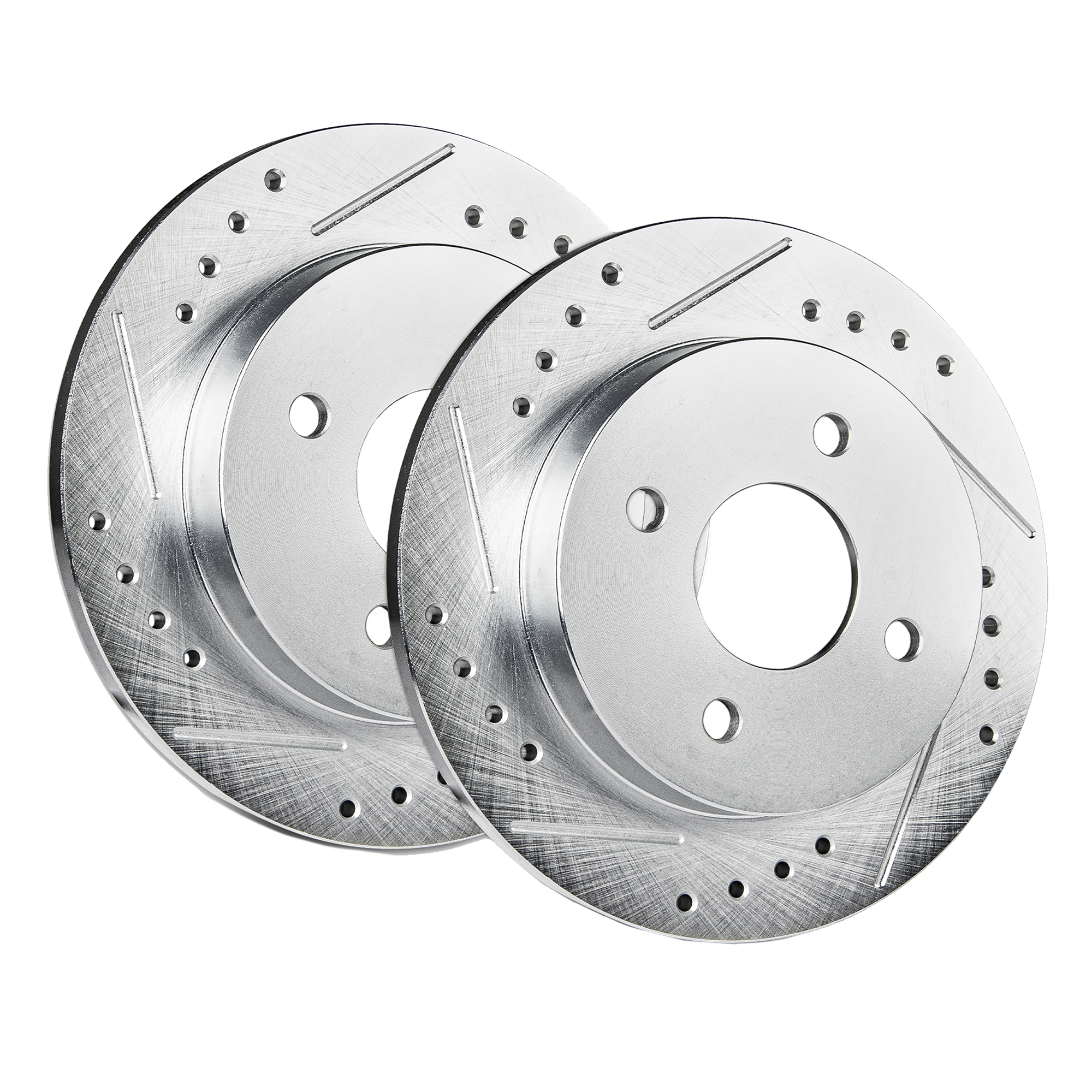 Rear Drilled & Slotted Rotors for Ford F-250 Super Duty 2012
